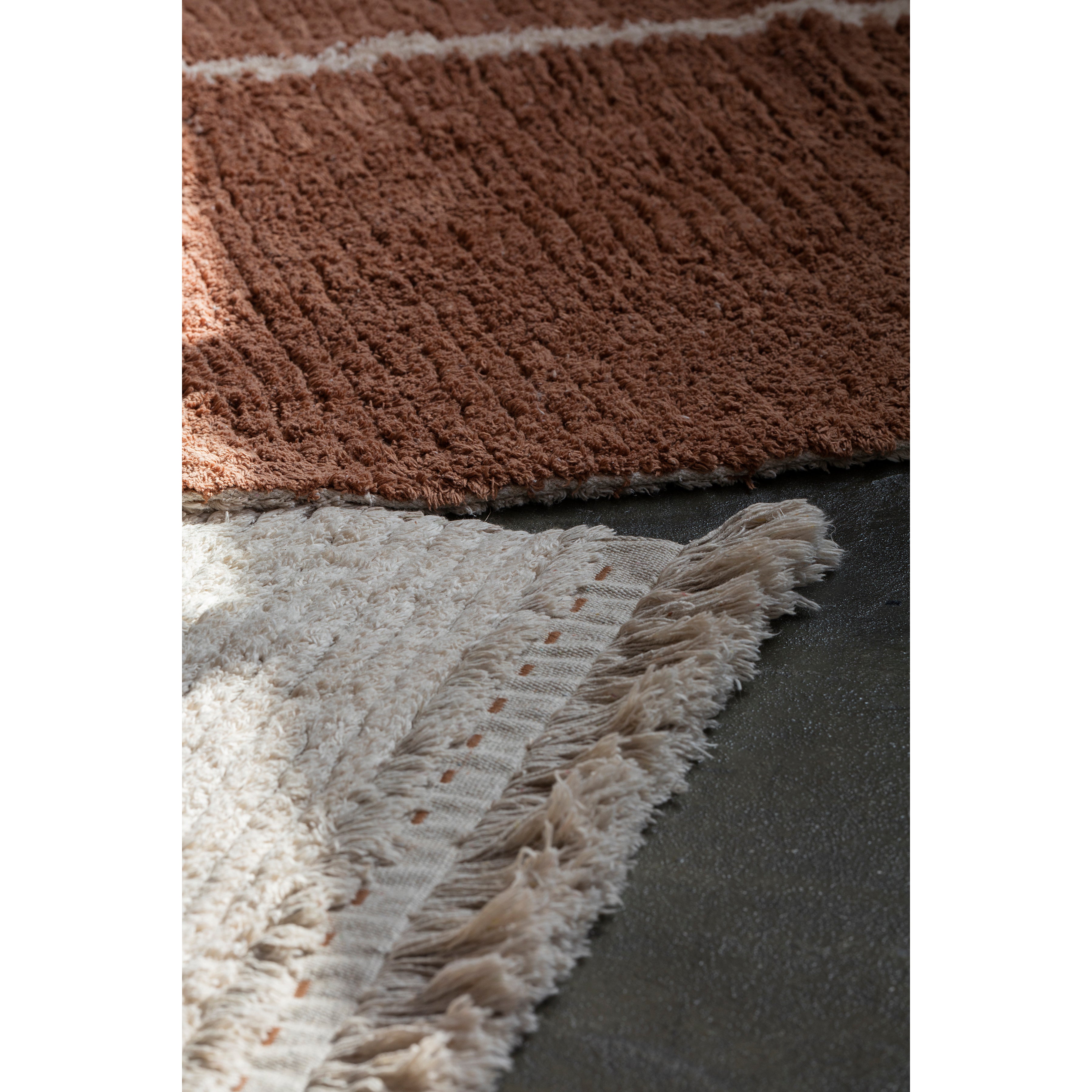 Lorena Canals Reversible Duetto Toffee Machine Washable Cotton Rug (Pre-Order; Est. Delivery in 4-8 Weeks)