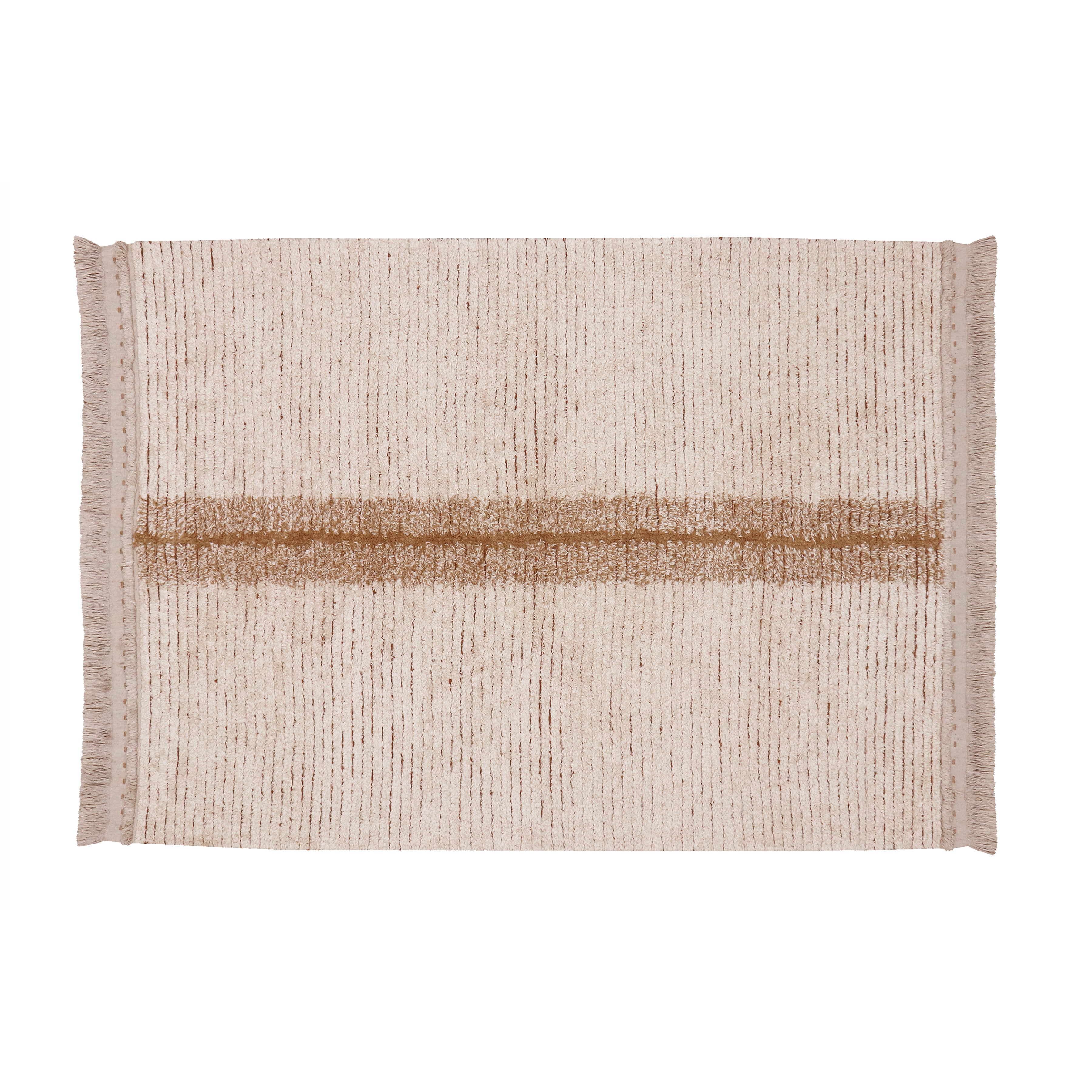 Lorena Canals Reversible Duetto Toffee Machine Washable Cotton Rug (Pre-Order; Est. Delivery in 4-8 Weeks)