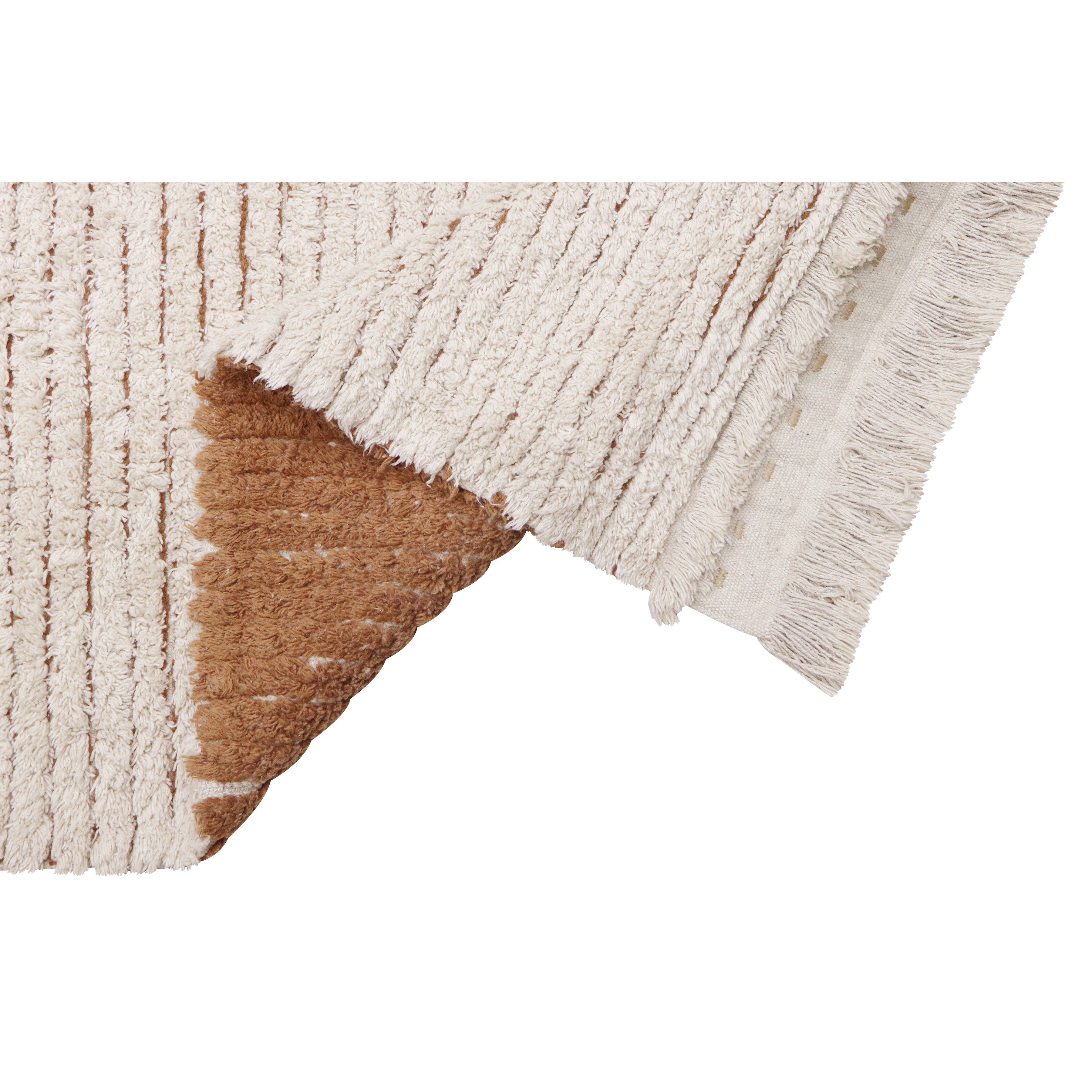 Lorena Canals Reversible Duetto Toffee Machine Washable Cotton Rug (Pre-Order; Est. Delivery in 4-8 Weeks)