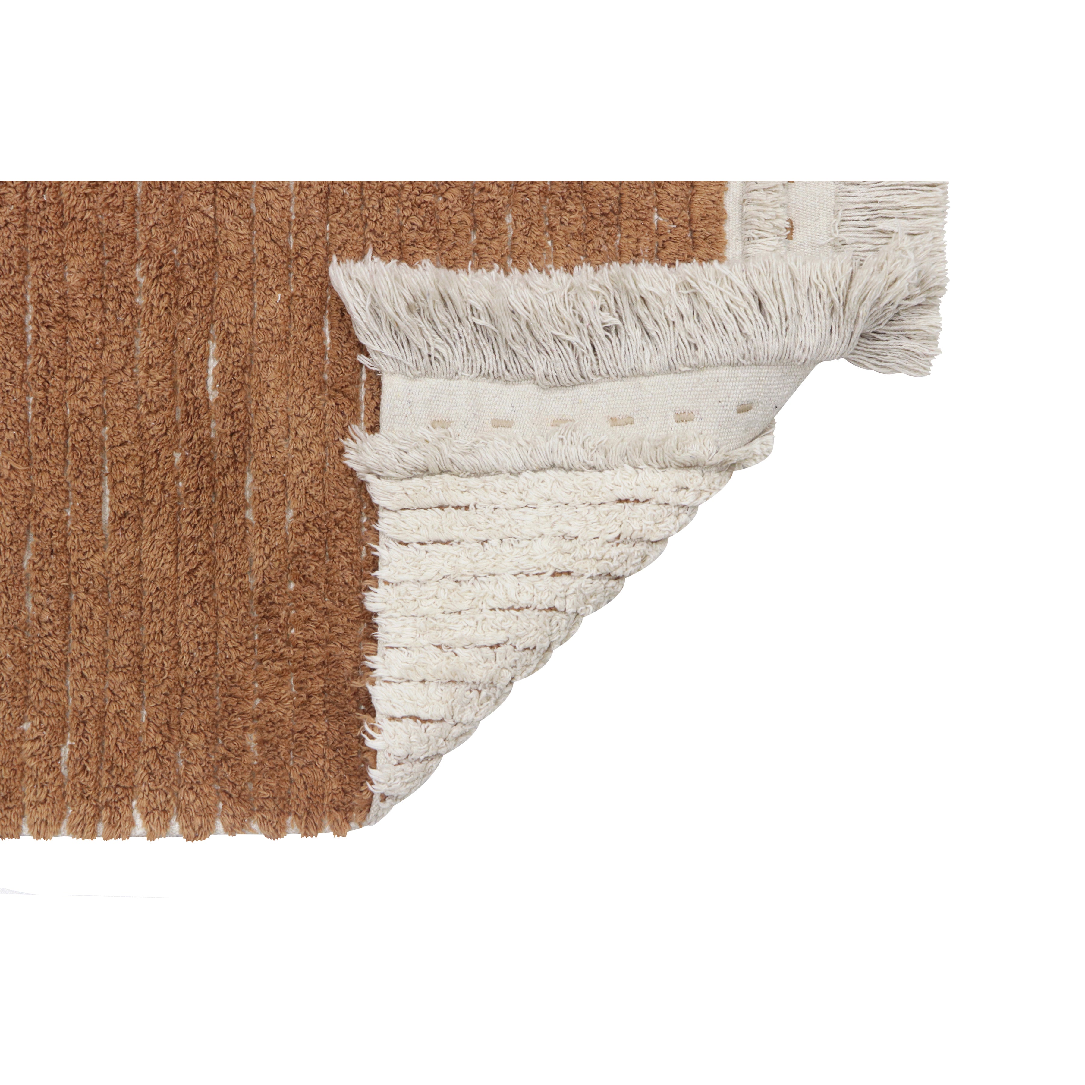 Lorena Canals Reversible Duetto Toffee Machine Washable Cotton Rug (Pre-Order; Est. Delivery in 4-8 Weeks)