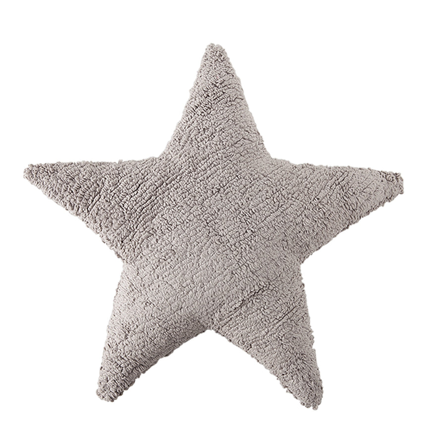 Lorena Canals Star Light Grey Washable Cushion (Pre-Order; Est. Delivery in 4-8 Weeks)