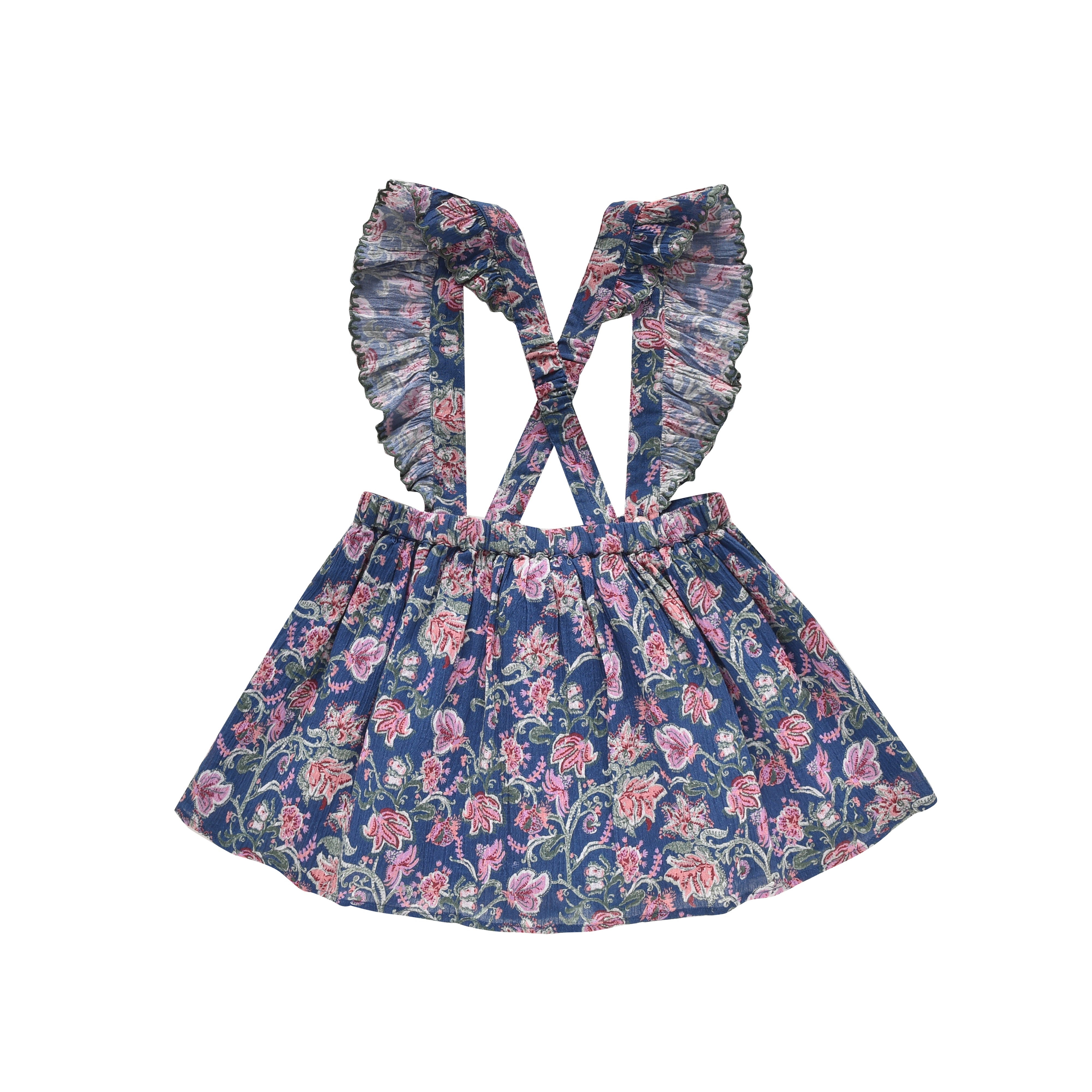 Louise Misha Short Skirt Eleonor Blue Wild Flowers