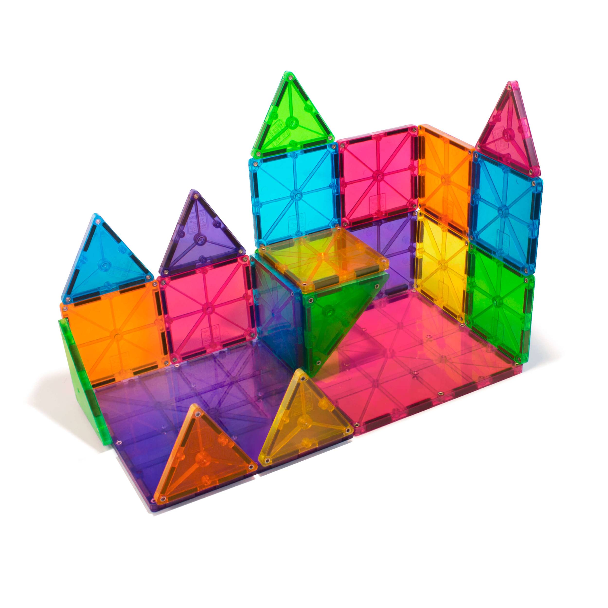 MAGNA-TILES Tiles Clear Colors 32-Piece Set