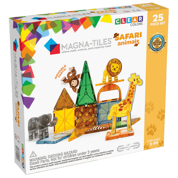 MAGNA-TILES Safari Animals 25 Piece Set