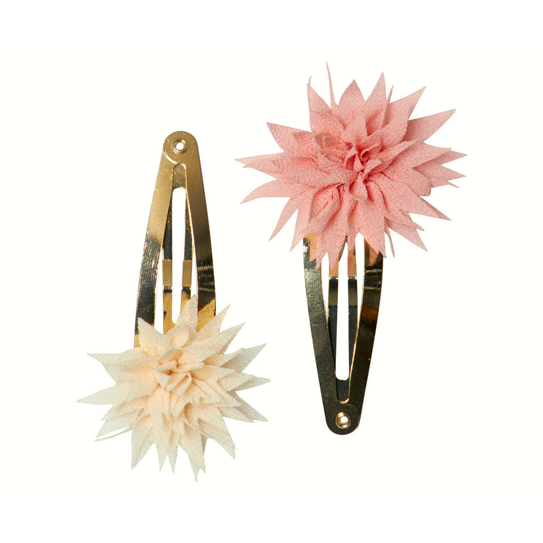 maileg-2-hairclips-dahlia-flower-vinilla-&-melon- (1)