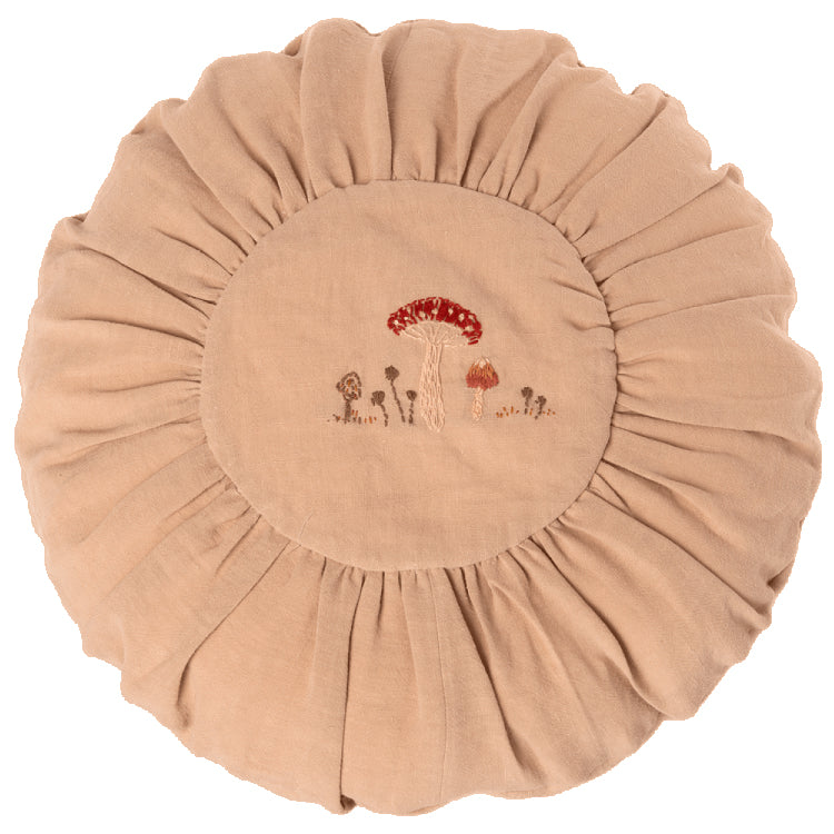 Maileg Cushion, Round Large Sand Mushrooms