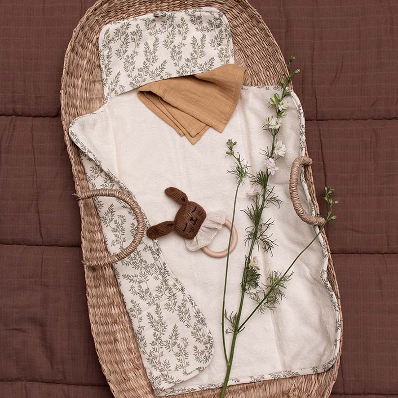 Main Sauvage 3 Pack Muslin Wipes - Airelles / Ecru / Nut