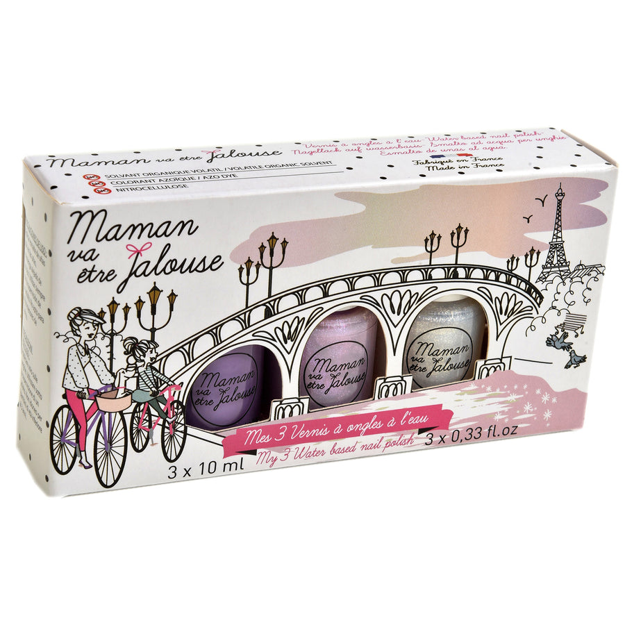 Maman va être Jalouse Bundle 3 Nail Polish Pont Alexandre III