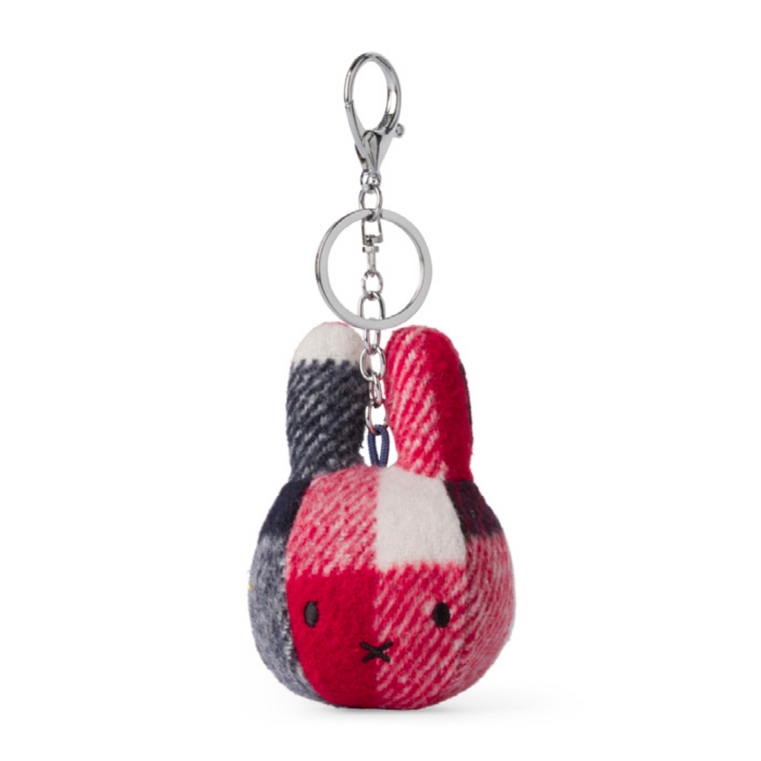 Miffy Bag Hanger Checkered Red / Blue - 10cm
