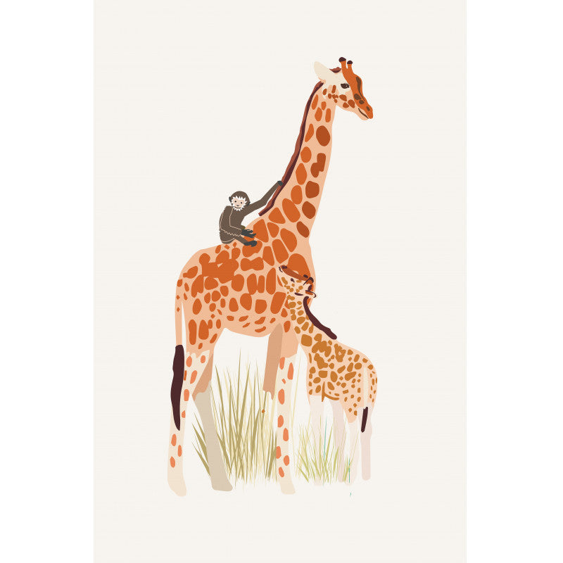 mimi-lou-poster-giraffes-
