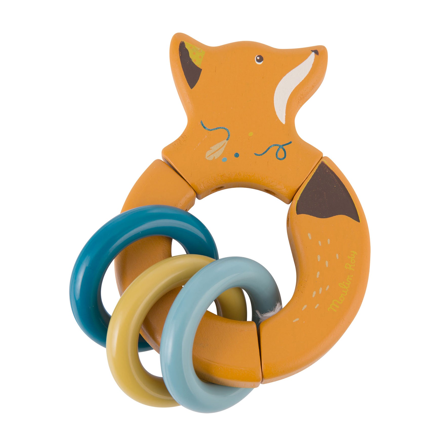 moulin-roty-le-voyage-d'olga-wood-ring-rattle-fox-1