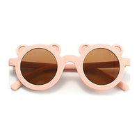 my little sunnies round bear sunglasses soft pink matte myls-roundbear-sp