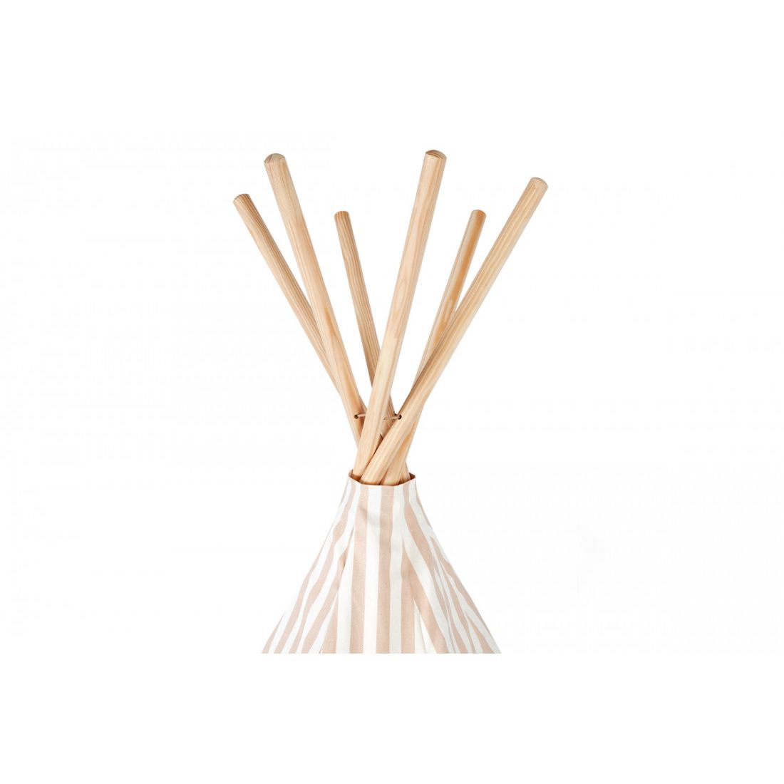 nobodinoz Arizona Tipi Taupe Stripes/Natural