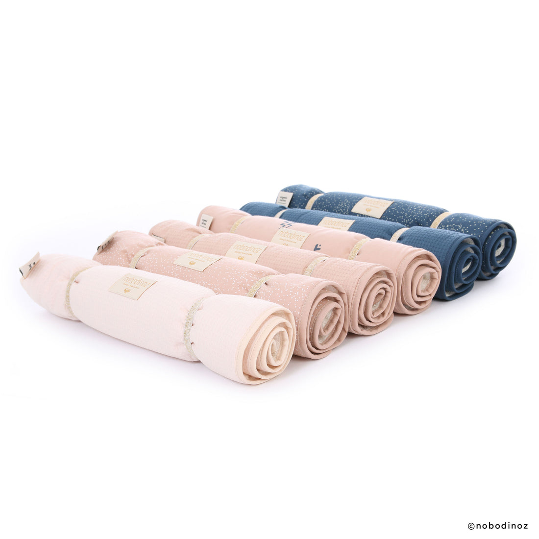 nobodinoz Changing Pad Nomad Gold Stella/ Dream Pink