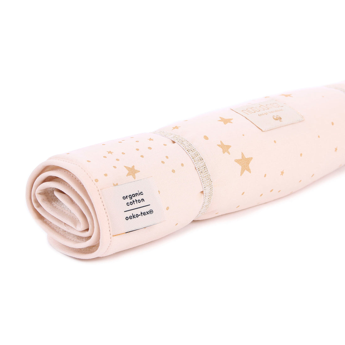 nobodinoz Changing Pad Nomad Gold Stella/ Dream Pink