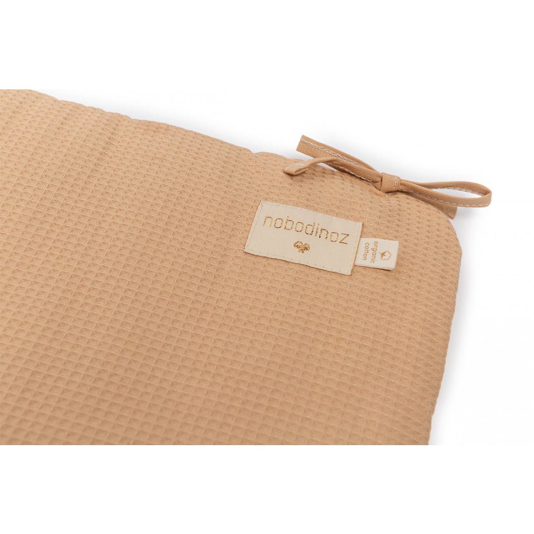 nobodinoz Nest Cot Bumper Honey Comb Nude