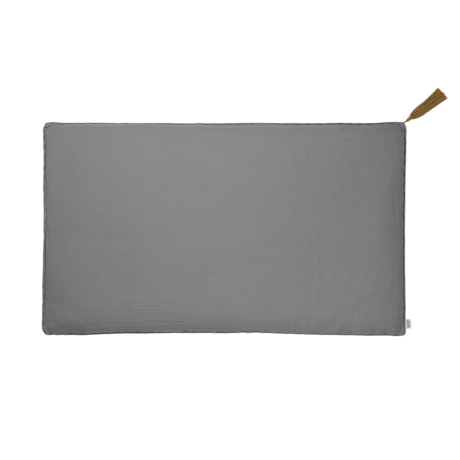Numero 74 Cushion Cover Plain With Padding Cushion Stone Grey