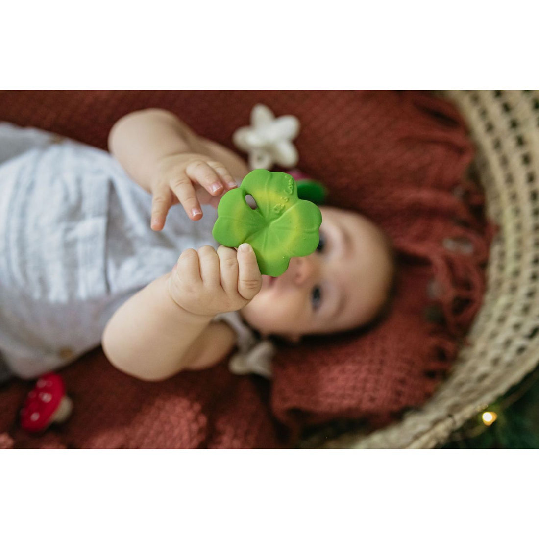 Oli & Carol Chewy-to-Go Eli The Clover Teether