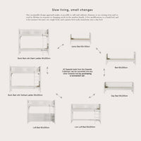 Oliver Furniture Seaside Bunk Bed with Slant Ladder (Pre-Order; Est. Delivery in 6-10 Weeks)