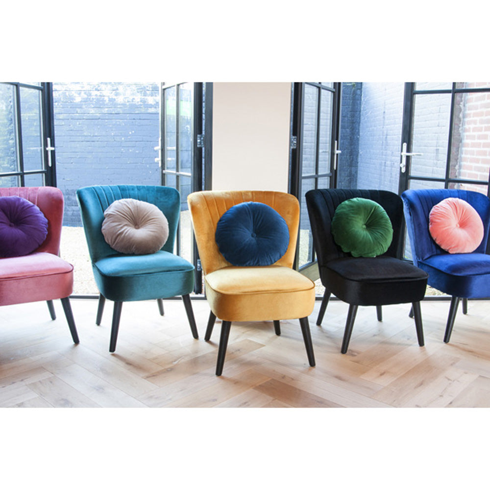 present-time-cushion-luxurious-round-velvet-grey- (4)