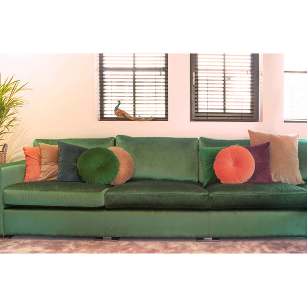 present-time-cushion-luxurious-round-velvet-grey- (6)