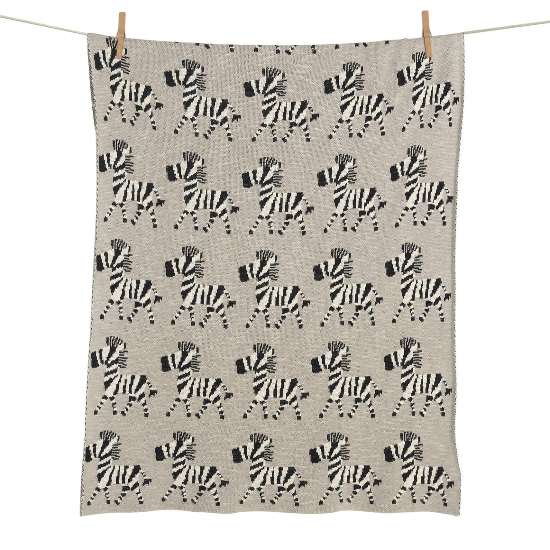Quax Knitted Blanket - Zebra - 80x100cm