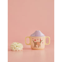 rice-dk-melamine-2-handle-baby-cup-with-animal-print-lavender-rice-babcu-2hdogl-