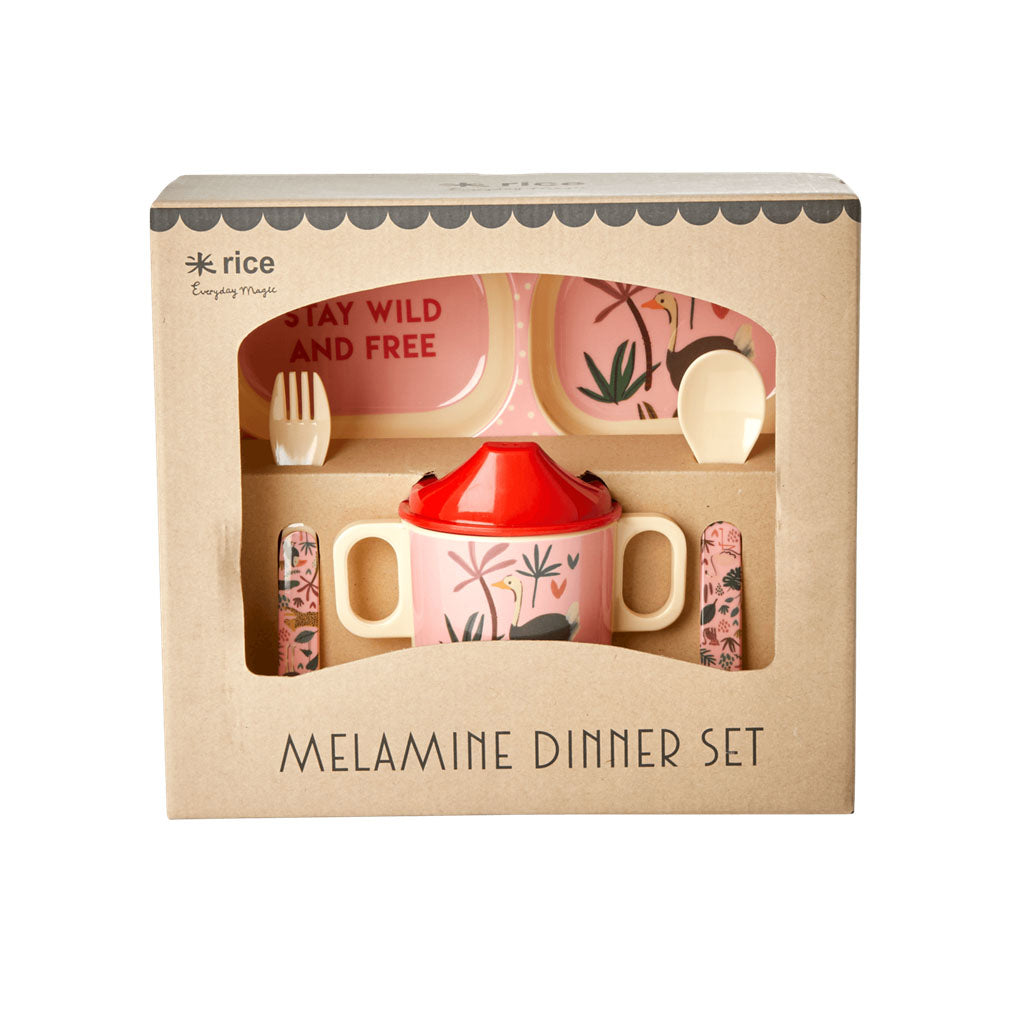 rice-dk-melamine-baby-dinner-set-in-gift-box-jungle-animals-print-4-pcs-pink-rice-babox-4zjungi-01