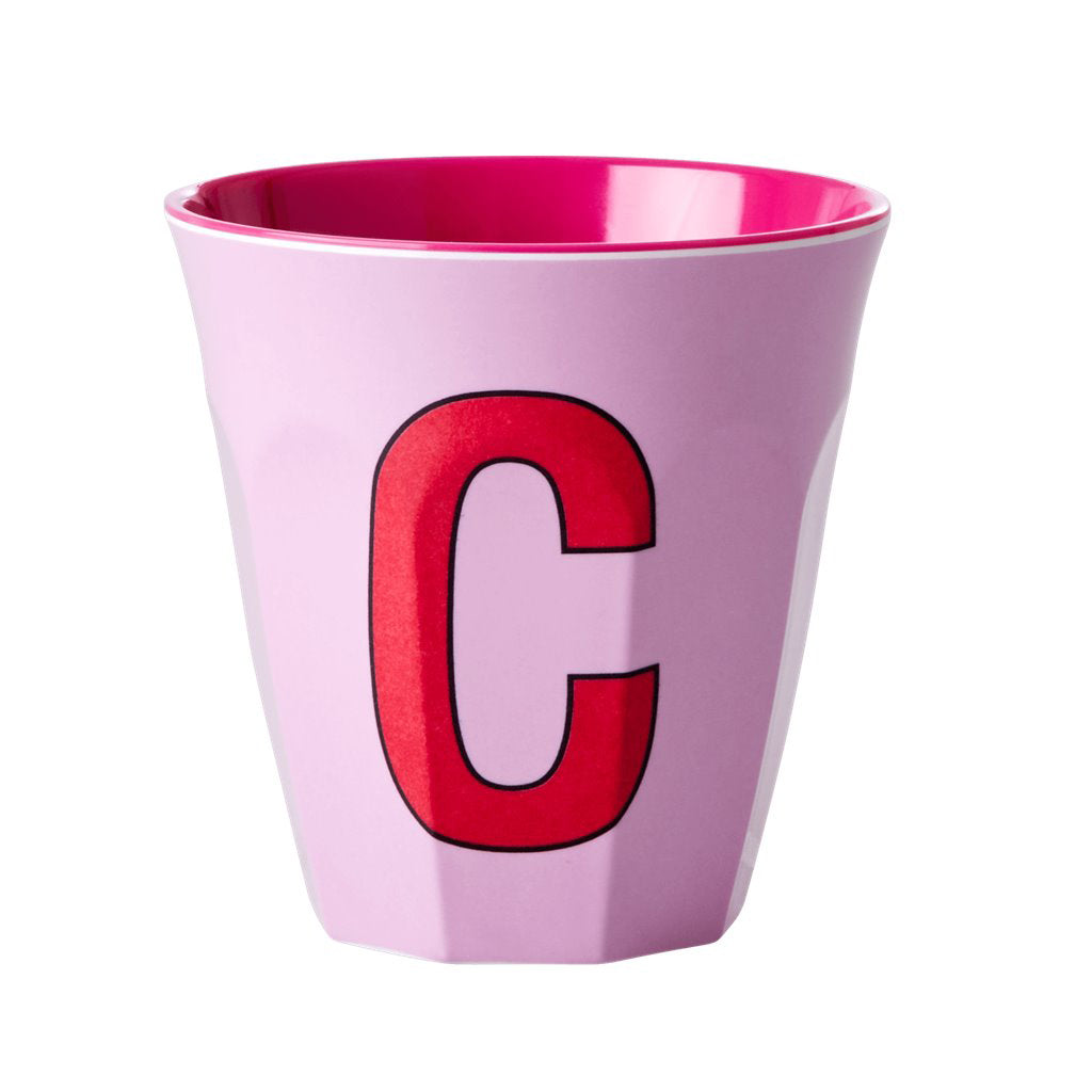 rice-dk-melamine-cup-with-the-letter-c-pink-two-tone-medium-rice-melcu-alpci-01