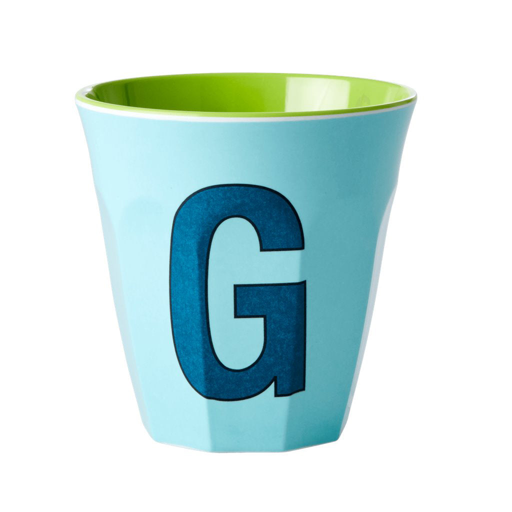 rice-dk-melamine-cup-with-the-letter-g-mint-two-tone-medium-rice-melcu-alpgb-01