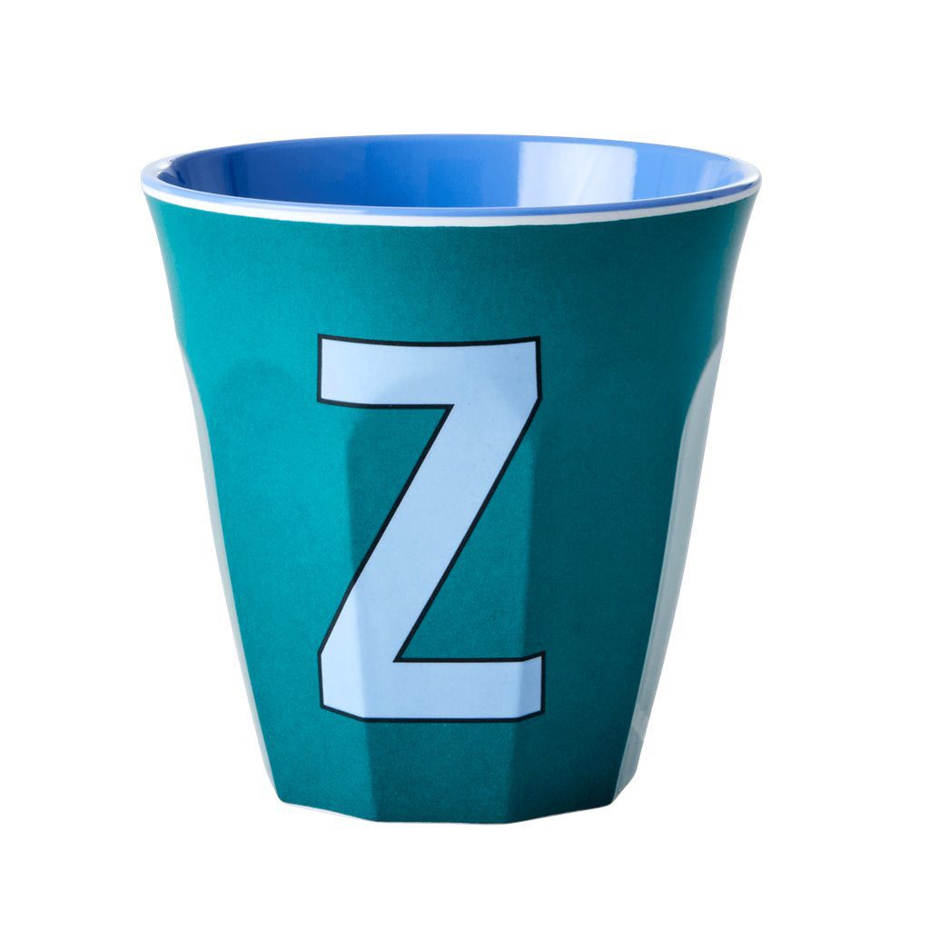 rice-dk-melamine-cup-with-the-letter-z-green-two-tone-medium-rice-melcu-alpzb-01