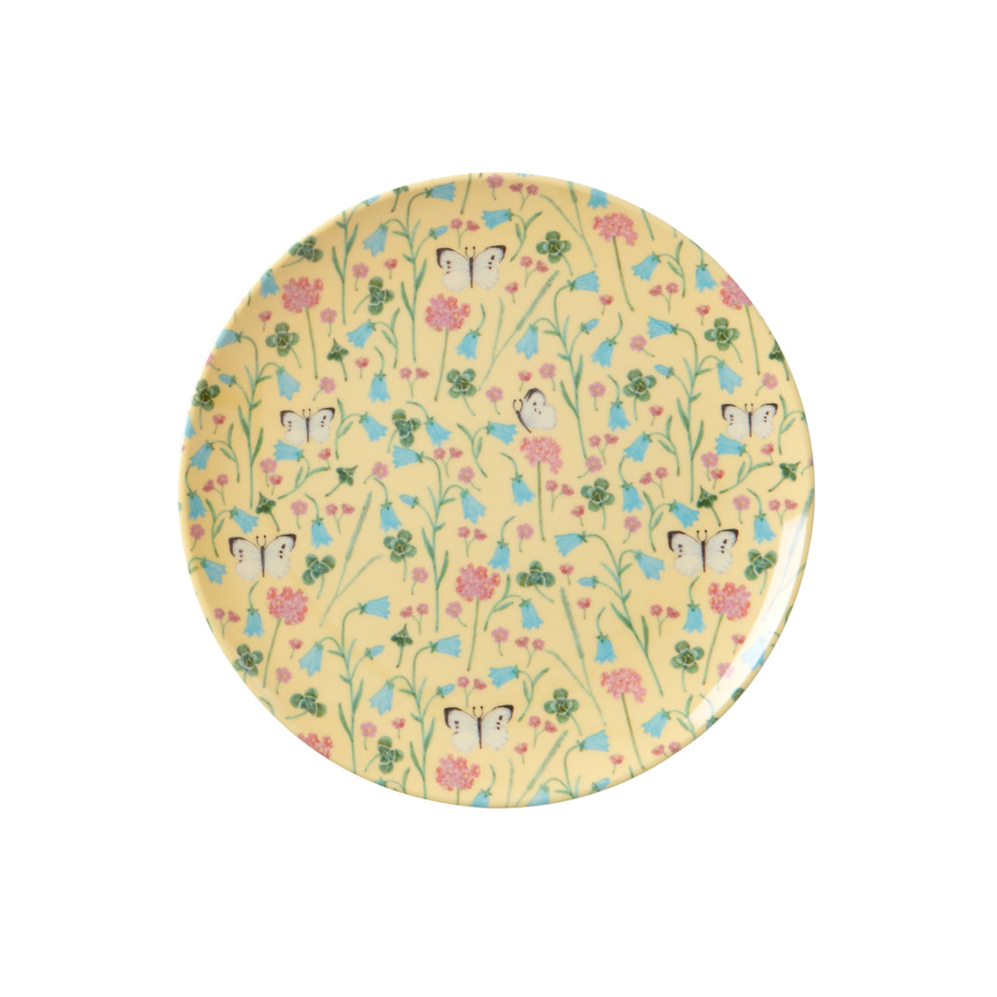 rice-dk-melamine-dessert-plate-with-sweet-butterfly-print-crème-rice-melcp-abucr-