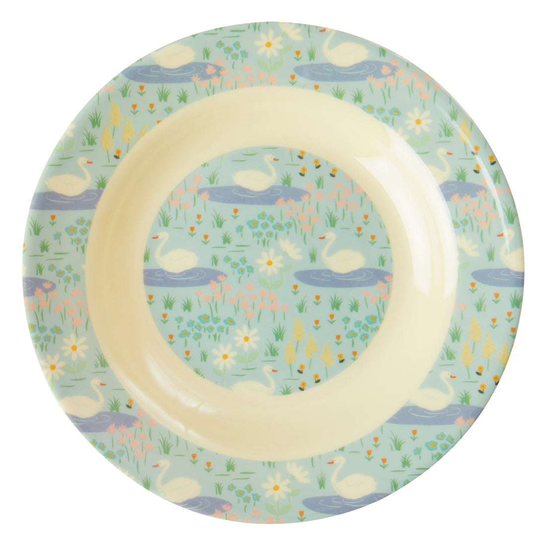 rice-dk-melamine-kids-bowl-with-swan-print-rice-kibow-swa-