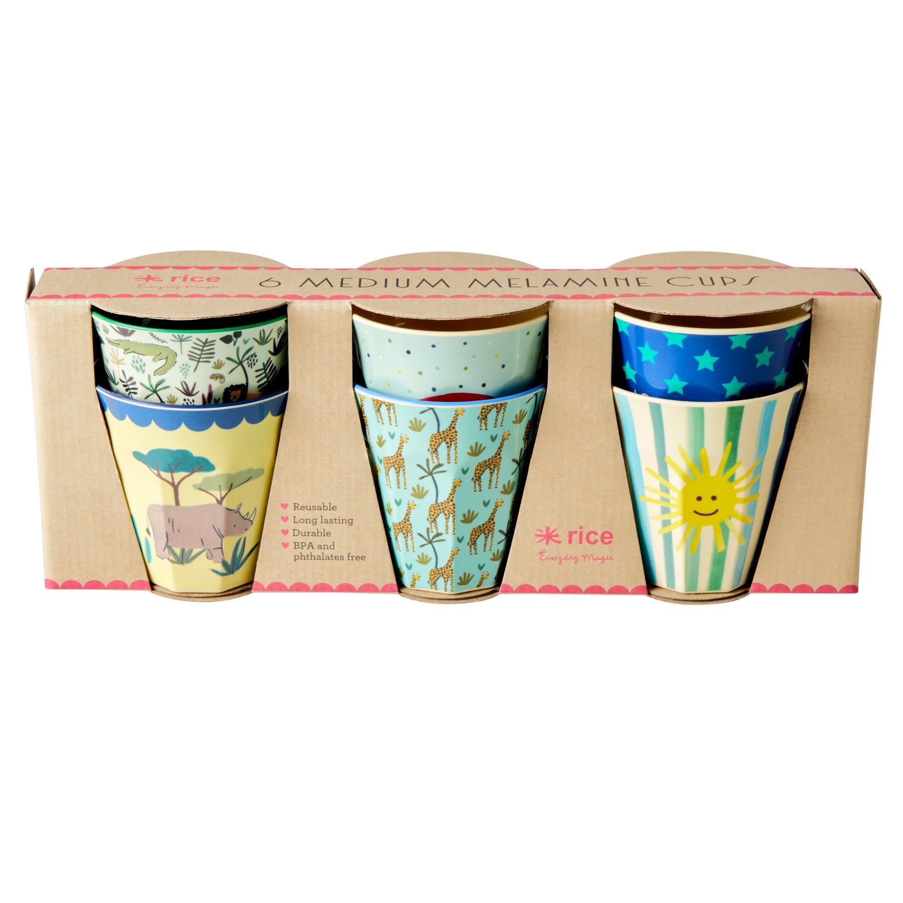 rice-dk-melamine-kids-cup-in-assorted-funky-prints-medium-6pcs-giftbox-rice-melcu-6zfunb- (1)
