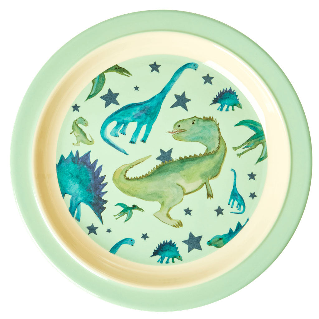 rice-dk-melamine-kids-lunch-plate-with-dino-print-rice-kilpl-din-01