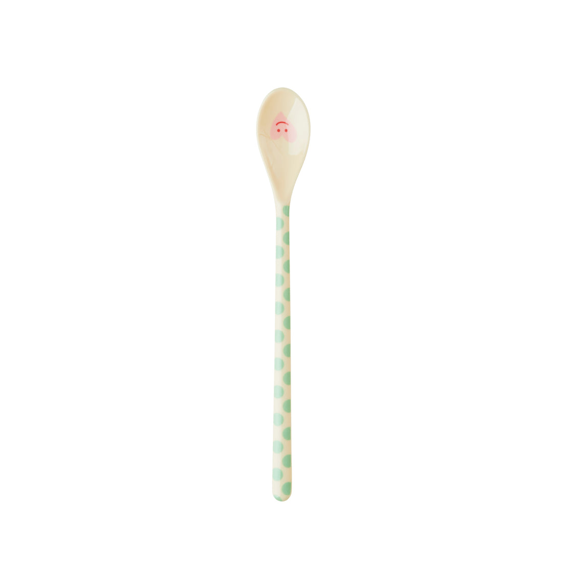 rice-dk-melamine-latte-spoon-cream-green-dot-prints-rice-melsp-lhs22xcdo-