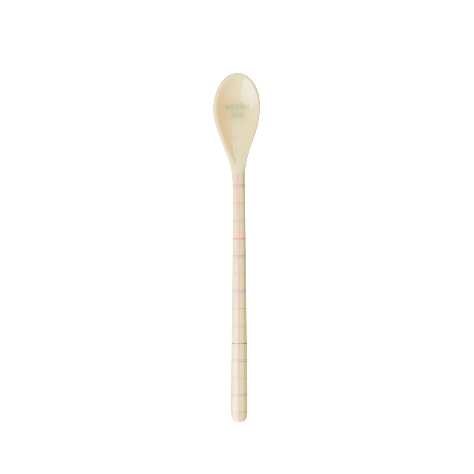 rice-dk-melamine-latte-spoon-cream-multicolored-check-prints-rice-melsp-lhs22xcch-
