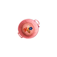 rice-dk-raffia-round-bread-basket-with-flower-embroidery-pink-small-rice-bsbre-mifloxci- (2)