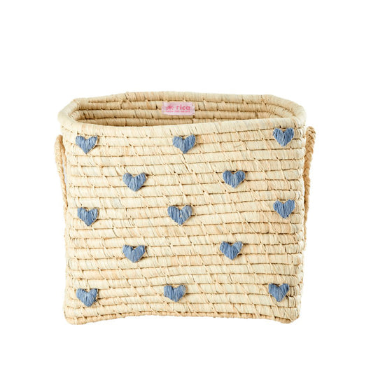 rice-dk-raffia-square-basket-with-blue-hearts-raffia-handles-rice-bsrat-30heab-01