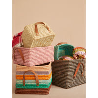 rice-dk-small-square-basket-raffia-mint-rice-bsrat-30mi-
