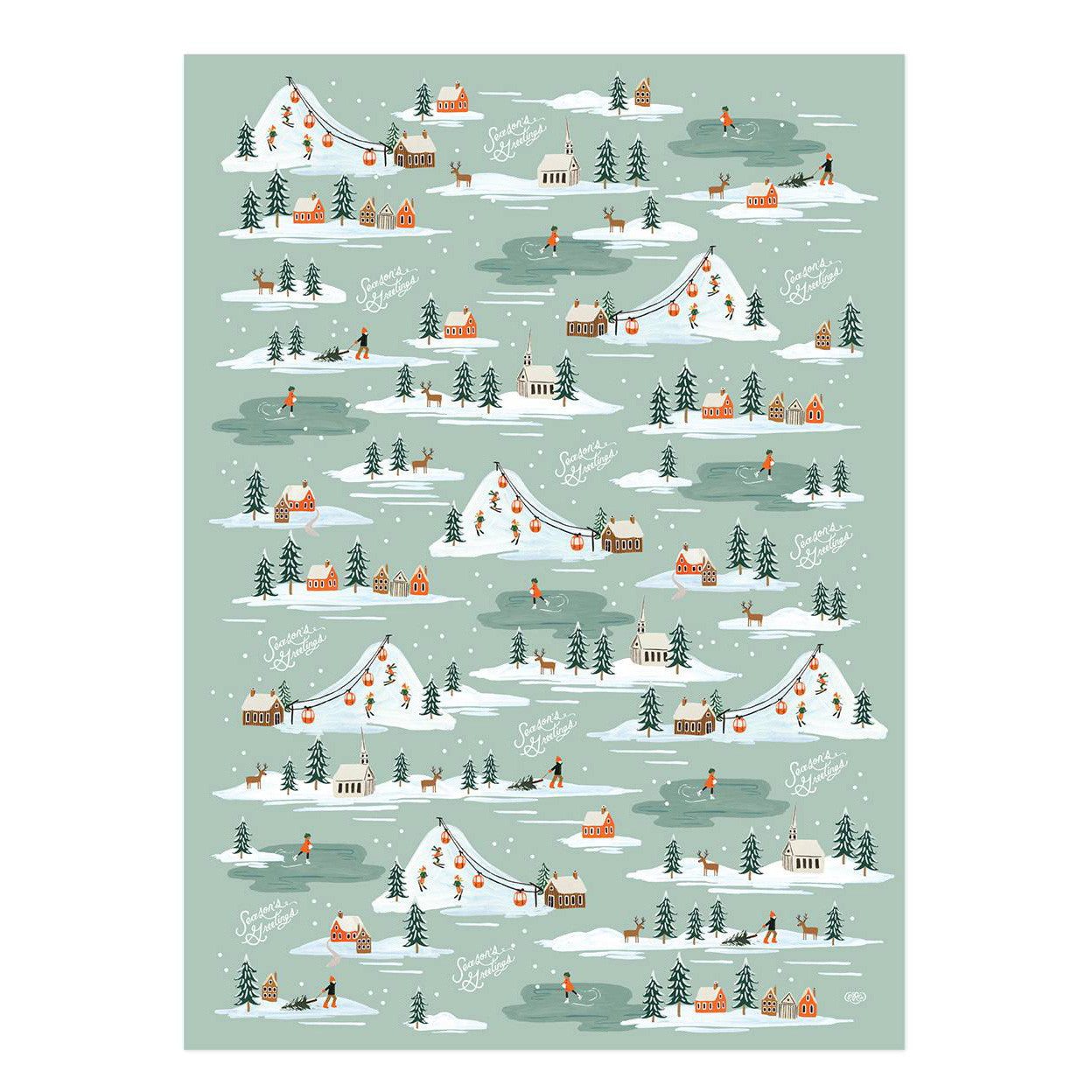 rifle-paper-co-holiday-snow-scene-wrapping-sheets-03