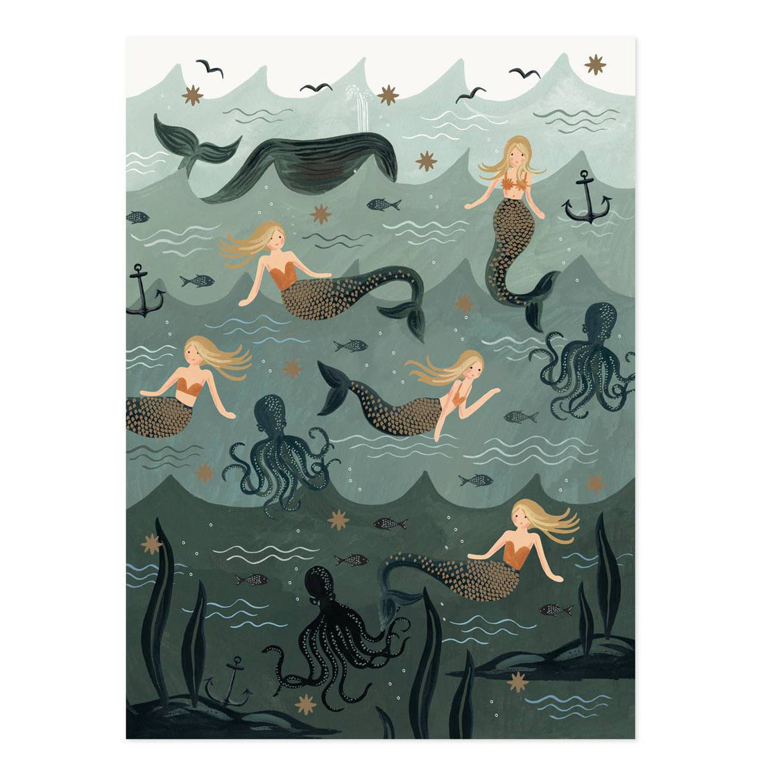 rifle-paper-co-roll-of-3-vintage-mermaid-wrapping-sheets- (2)