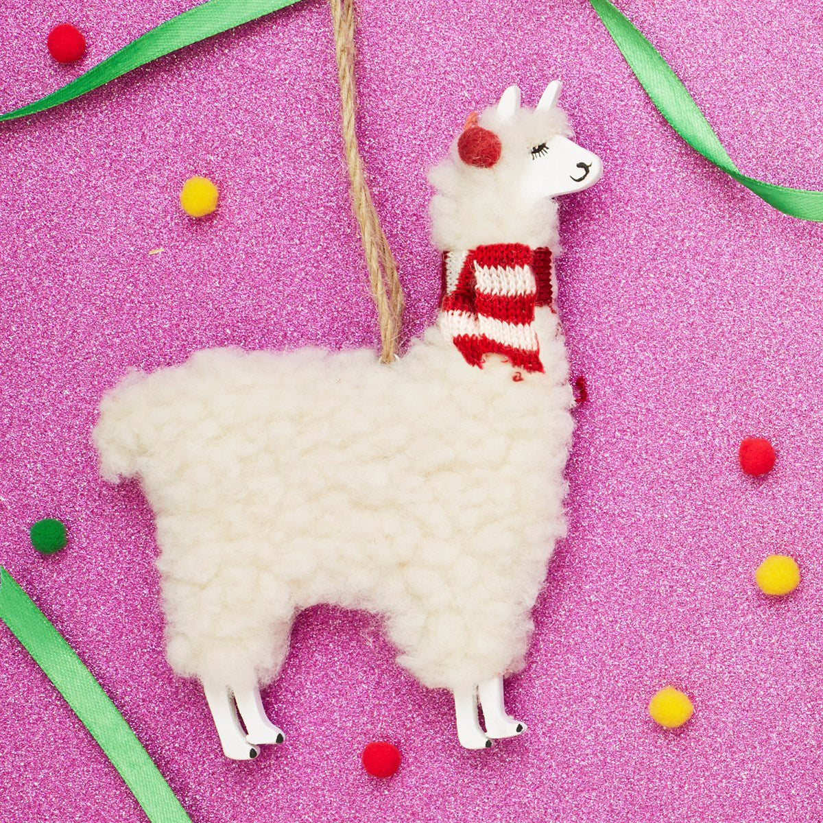 rjb-stone-festive-llama-hanging-decoration-rjbs-nrtxm030-