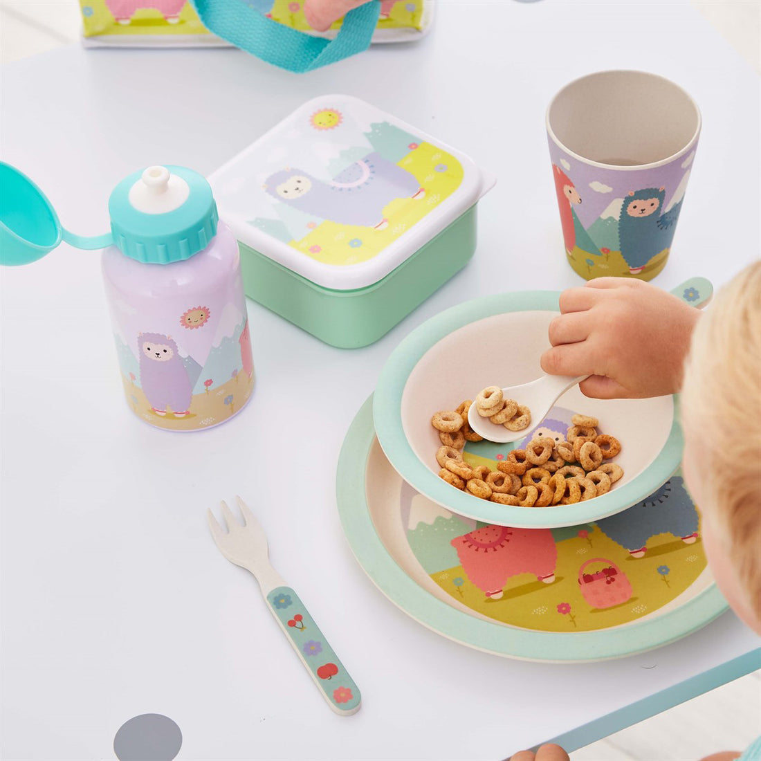 rjb-stone-little-llama-kids-bamboo-tableware-set- (9)