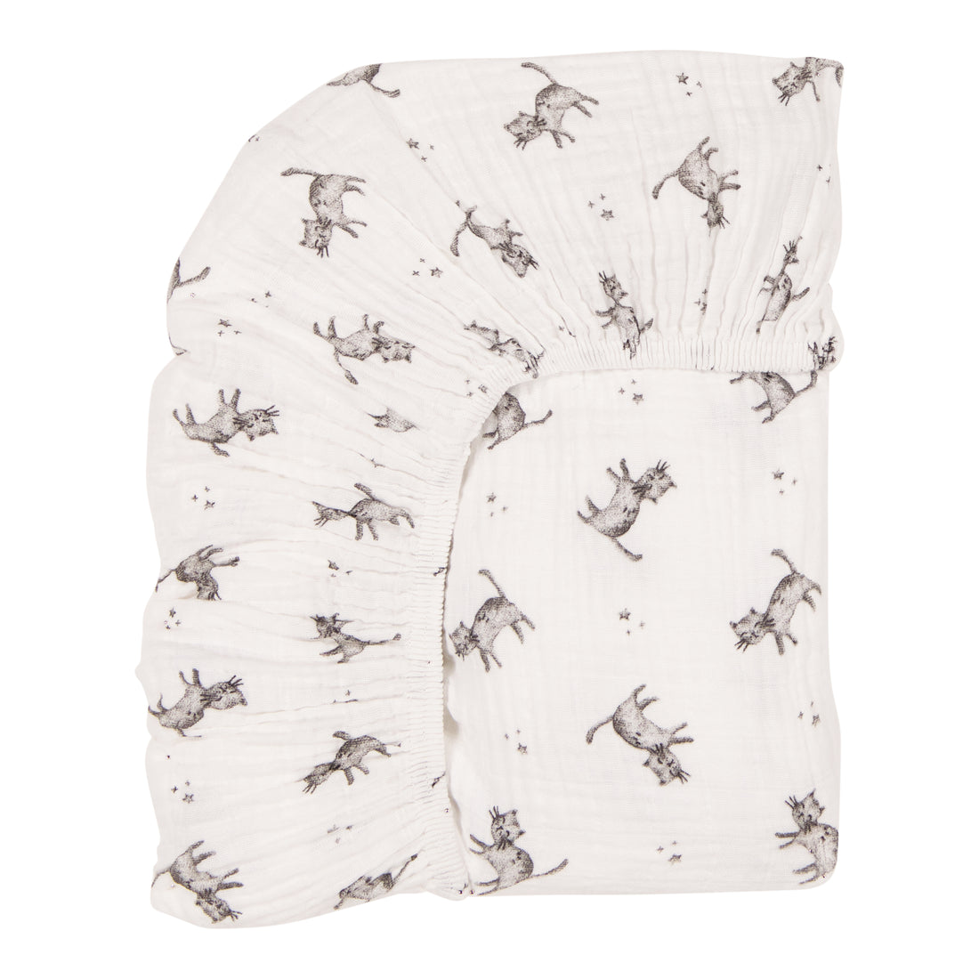 rose-in-april-fitted-sheet-olivia-cat-print-ecru-