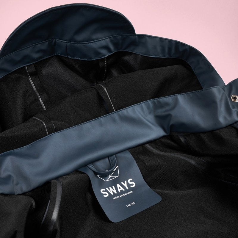 SWAYS Sail Jacket Blue Raincoat