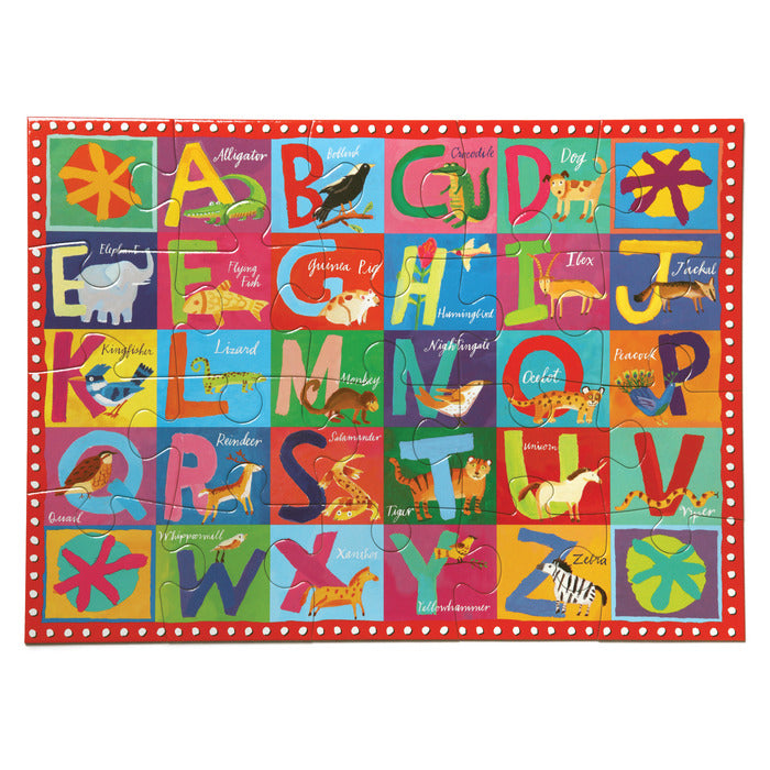 eeBoo Animal Alphabet 20 Piece Puzzle