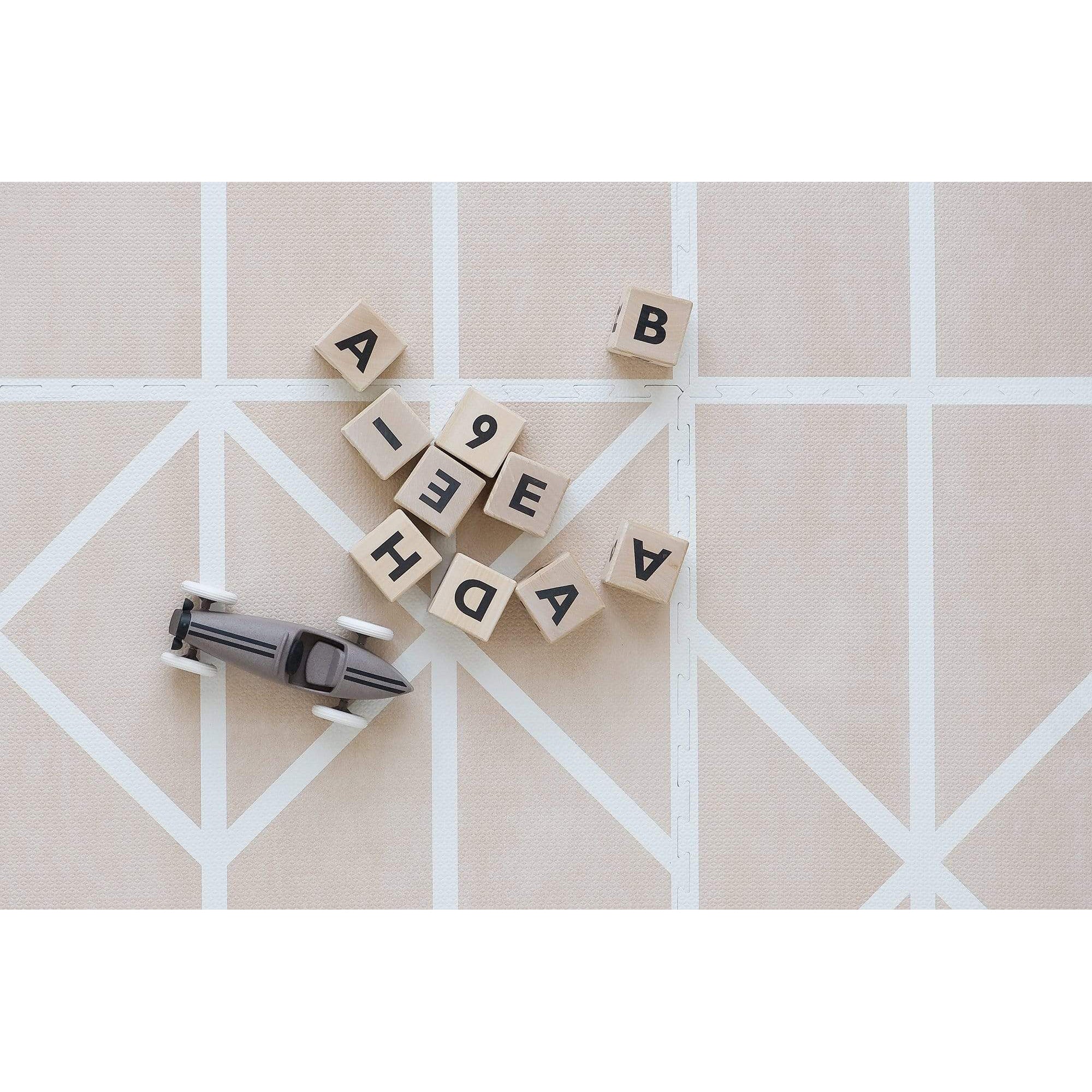Toddlekind Prettier Puzzle Playmat Nordic Clay 120x180cm - 6 Tiles & 12 Edging Borders