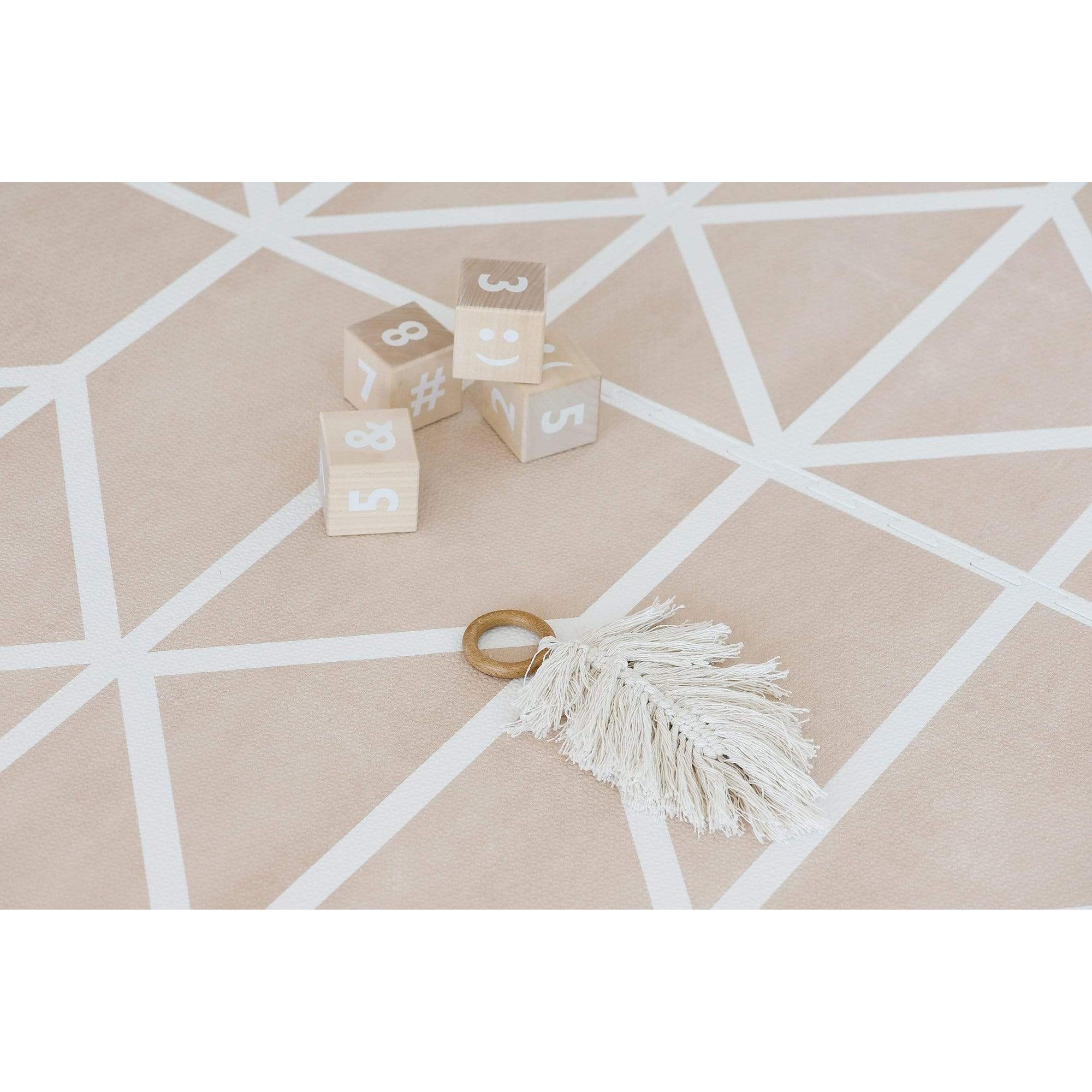 Toddlekind Prettier Puzzle Playmat Nordic Clay 120x180cm - 6 Tiles & 12 Edging Borders