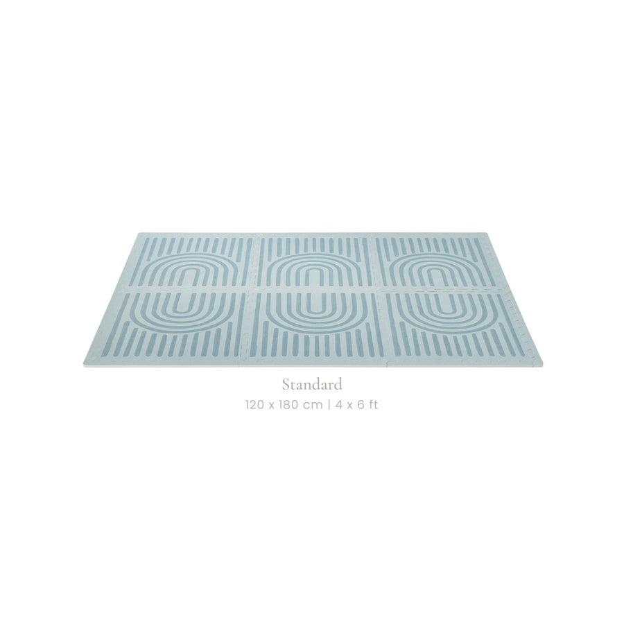 Toddlekind Prettier Puzzle Playmat Linear Mineral 120x180cm - 6 Tiles & 12 Edging Borders
